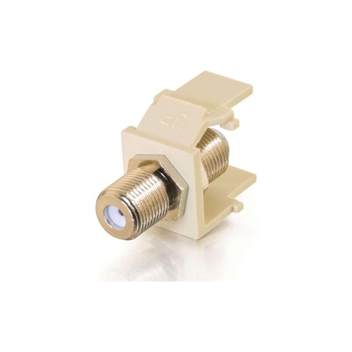 C2G Snap-in F Type Keystone Module Ivory (03814)
