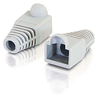 C2G Rj45 Plug Cover-6.0mm Gray-50 Pk (04754)