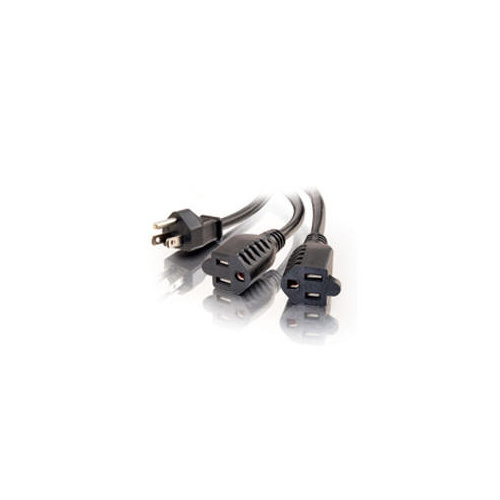 C2G 6ft 1-to-2 Power Cord Splitter (29807)