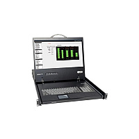 Tripp Lite 1u Rack Console Kvm Switch W/ 19in Lcd (B02100019)