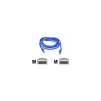 Belkin Patch Cable Rj-45 M/m 18ft Utp Cat6 Blue (A3L98018BLUS)