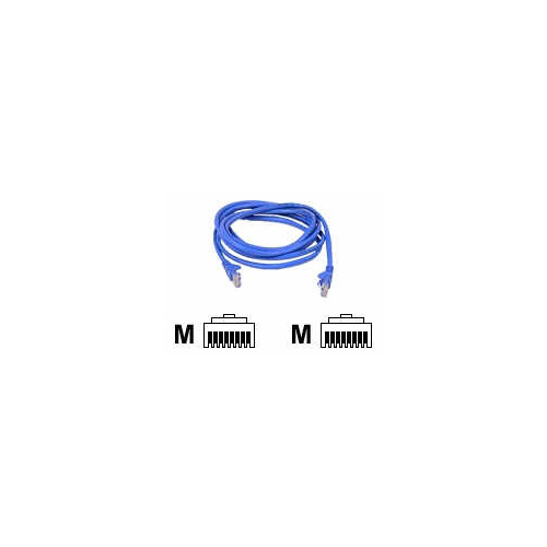 Belkin Patch Cable Rj-45 M/m 18ft Utp Cat6 Blue (A3L98018BLUS)