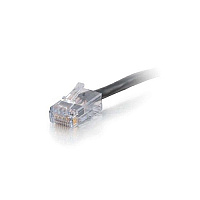 C2G 50ft Cat6 Non-booted Pln Cbl-blk (15301)