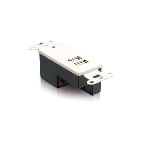 C2G 2-port Usb Superbooster Wallplate-receiv (29345)