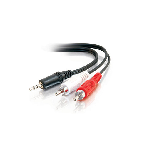 C2G 6ft. 3.5mm Stereo Male To Rca Male Y Cbl (40423)