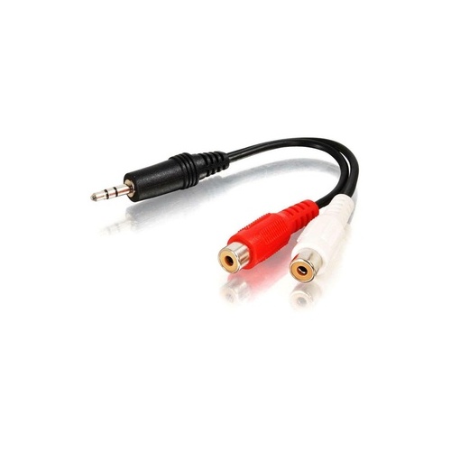 C2G 3.5mm Stereo Male To 2 Rca Female Y Cbl (40422)
