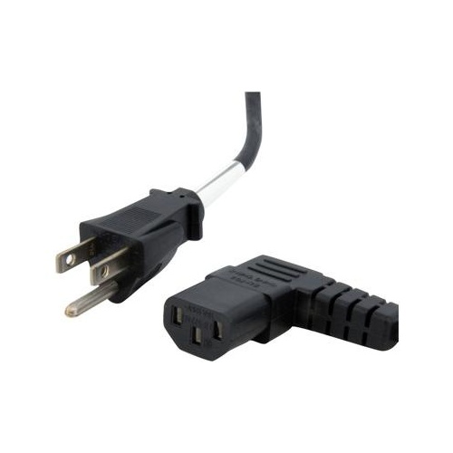 StarTech 6ft Power Cord, Nema 5-15p To Angled C13 (PXT101L)