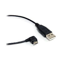 StarTech 3ft Usb To Right Angle Micro Usb Cable (UUSBHAUB3RA)