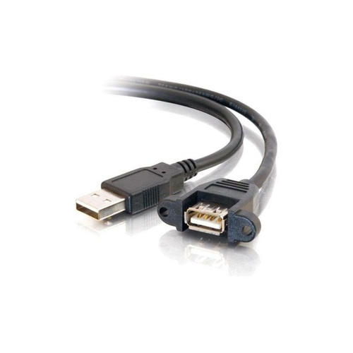 C2G 1ft. Usb 2.0 Am To Af Panel Mount Cable (28061)