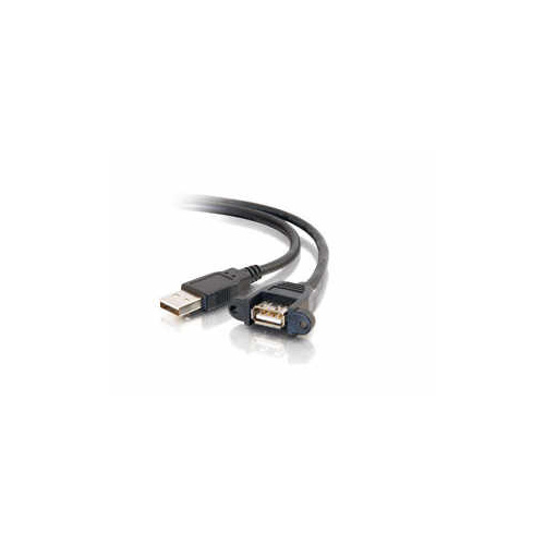 C2G 2ft. Usb 2.0 Am To Af Panel Mount Cable (28063)