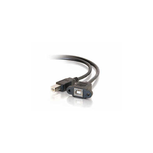 C2G 1ft. Usb 2.0 Bf To Bm Panel Mount Cable (28071)