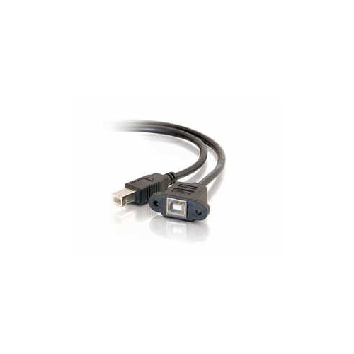 C2G 3ft. Usb 2.0 Bf To Bm Panel Mount Cable (28074)