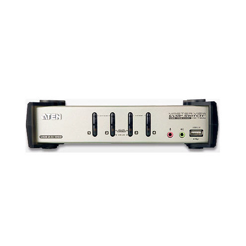 Aten 4port Usb2.0 Kvmp Switch W/audio Support (CS1734B)