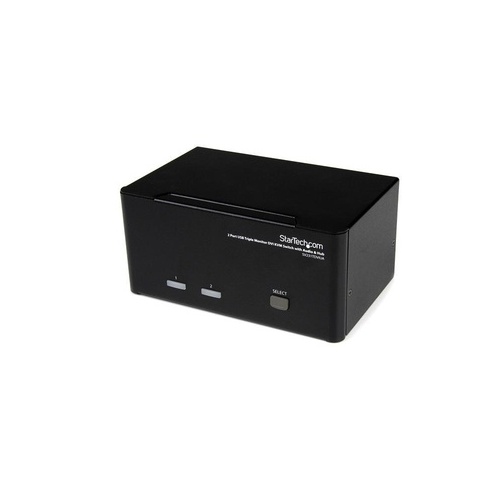 StarTech 2 Port Triple Monitor Dvi Usb Kvm (SV231TDVIUA)