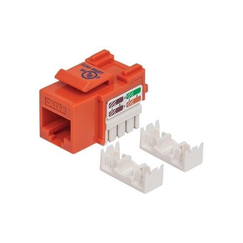 Intellinet Cat5e Orange Keystone Jack Utp (210577)