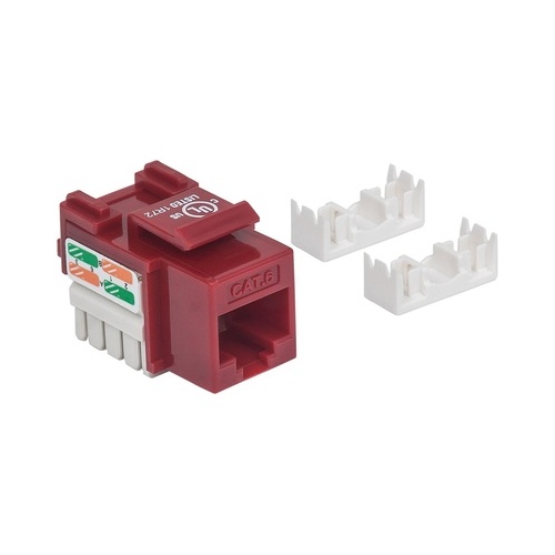 Intellinet Cat6 Red Keystone Jack Utp (210614)