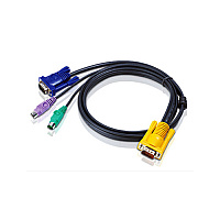 Aten 3 Kvm Cable Sphd15m -- Hd15m/minidin6 (2L5201P)
