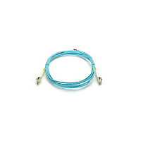 Black Box Om3 50/125 Multimode Fiber Optic Patch Cable - Ofnr Pvc, Lc To Lc, Aqua, 1-m (3.2-ft.) (EFNT010001MLCLC)