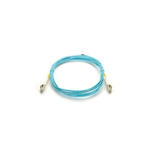 Black Box Om3 50/125 Multimode Fiber Optic Patch Cable - Ofnr Pvc, Lc To Lc, Aqua, 1-m (3.2-ft.) (EFNT010001MLCLC)