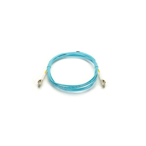 Black Box Om3 50/125 Multimode Fiber Optic Patch Cable - Ofnr Pvc, Lc To Lc, Aqua, 5-m (16.4-ft.) (EFNT010005MLCLC)