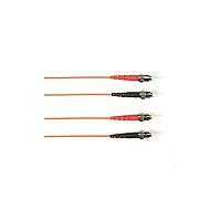 Black Box Om1 62.5/125 Multimode Fiber Optic Patch Cable - Ofnr Pvc, St To St, Orange, 1-m (3.2-ft.), Gsa, Taa (R62001MSTSTOR)