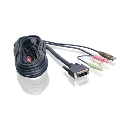 Iogear 6ft(1.8m)single Link Dvi-i Usb Kvm Cable (G2L7D02UI)