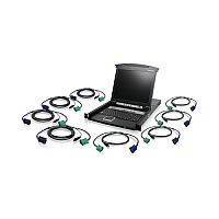 Iogear 8 Port Lcd Kvm Switch With Cables (GCL1808KITU)