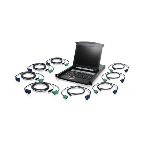 Iogear 8 Port 17 Lcd Combo Kvm Switch W/cable (GCL1808KITUTAA)