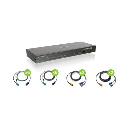 Iogear 16portkvmswitchwithusbandps/2cables(taa) (GCS1716KITTAA)