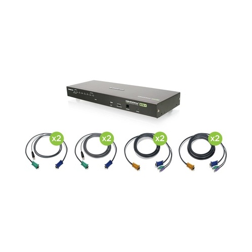 Iogear 8portcombovgakvmpswitchw4usband4ps2cable (GCS1808KITTAA)