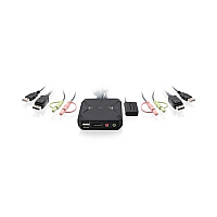 Iogear 2-port Usb Displayport Cable Kvm Switch (GCS52DP)
