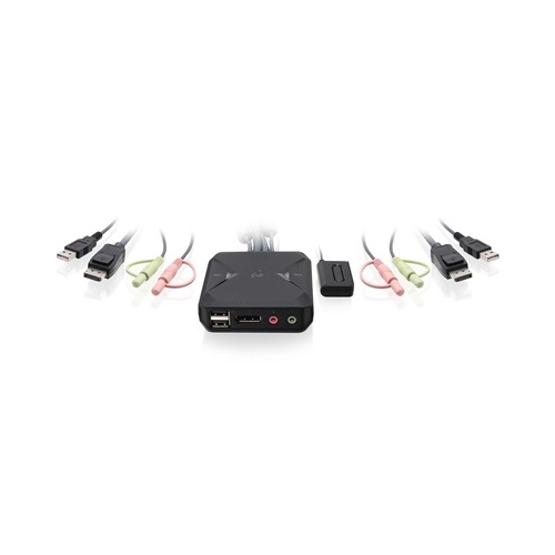 Iogear 2-port Usb Displayport Cable Kvm Switch (GCS52DP)