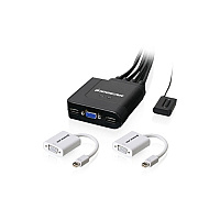 Iogear 2-port Cable Vga Kvm With Mini Display (GCS72MDPKIT)