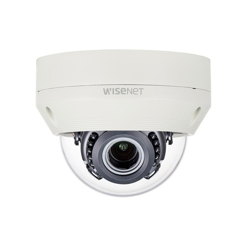 Hat Design Works Wisenet Hd+ 2mp, Full Hd(1080p) 30fps Ir Vandal Dome Camera, 1/2.8in 2m Cmos (SCV6085R)