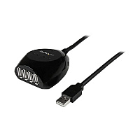 StarTech 15m Usb 2.0 Active Cable With 4 Port Hub (USB2EXT4P15M)