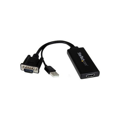 StarTech Vga To Hdmi Adapter W/ Usb Power & Audio (VGA2HDU)