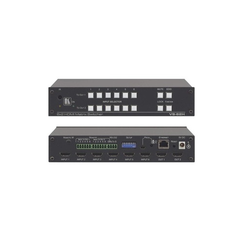 Kramer Electronics 6x2 4k Hdmi Matrix Switcher (VS62H)