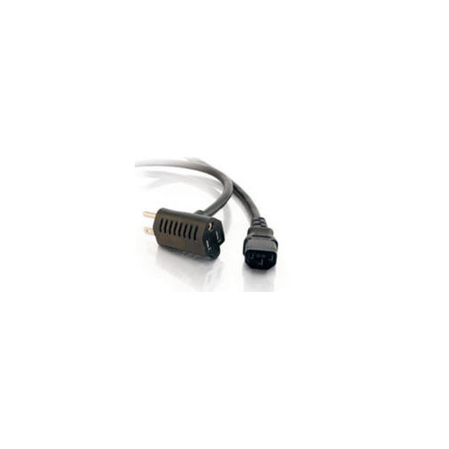 C2G 3ft 16awg Power Cord W/ Extra Outlet (30538)