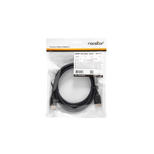 Rocstor Premium 6 Ft 4k High Speed Hdmi (Y10C160B1)