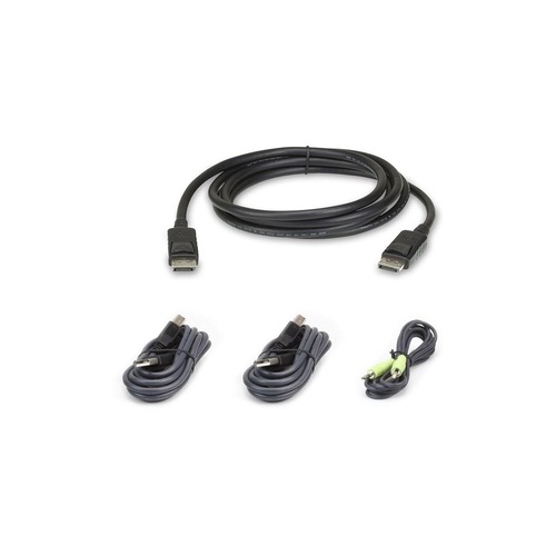 Aten 6ft. Single Display Displayport Secure (2L7D02UDPX4)