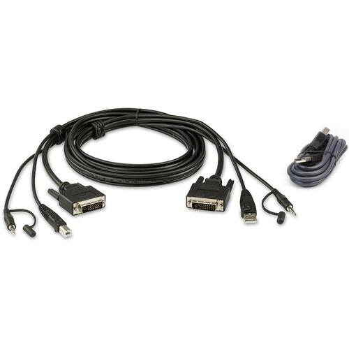 Aten 6ft. Single Display Dvi-d Secure Kvm Cab (2L7D02UDX2)