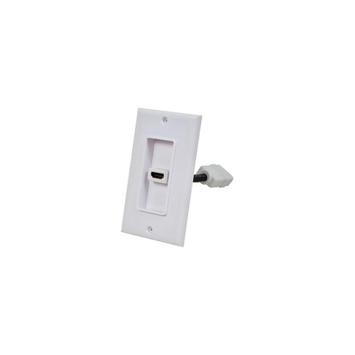 Monoprice Piece2 Wall Plate With 4in Hdmi- White (7330)