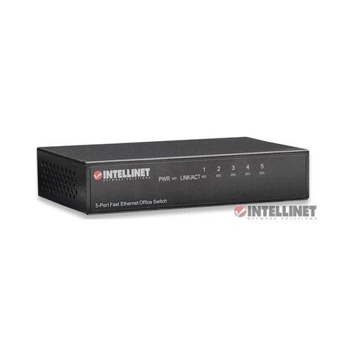 Intellinet 5 Port 10/100 Desktop Metal Switch (523301)