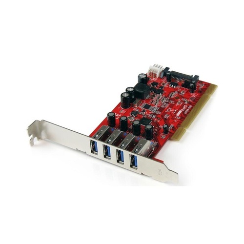 StarTech 4 Port Pci Usb 3.0 Card W/ Sata Power (PCIUSB3S4)