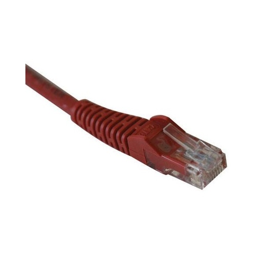 Tripp Lite 10ft Cat5e Snagless Patch Cable M/m Red (N001010RD)