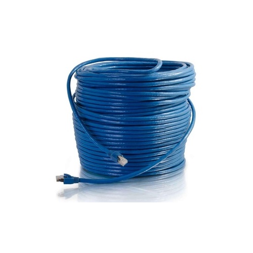 C2G 200ft Cat6 Blue Solid Shielded Patch Cbl (43122)
