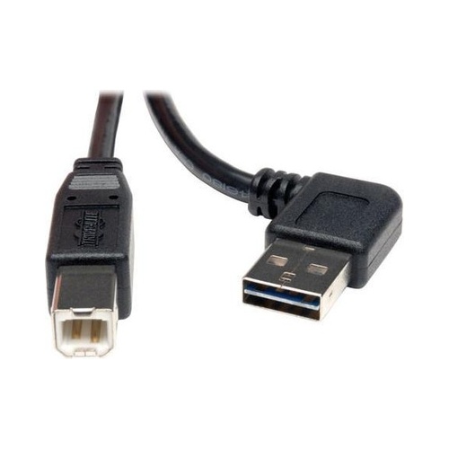 Tripp Lite 3ft Reversible Usb Cable Right Angle-a/b (UR022003RA)