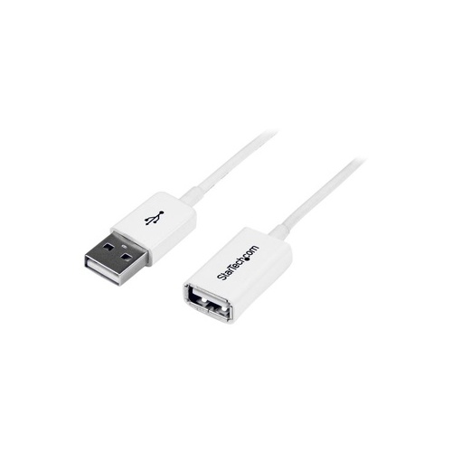 StarTech 1m White Usb 2.0 Extension Cable-m/f (USBEXTPAA1MW)