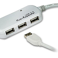 Aten 4port Usb 2.0 Hub With Builtin 39ft. (UE2120H)