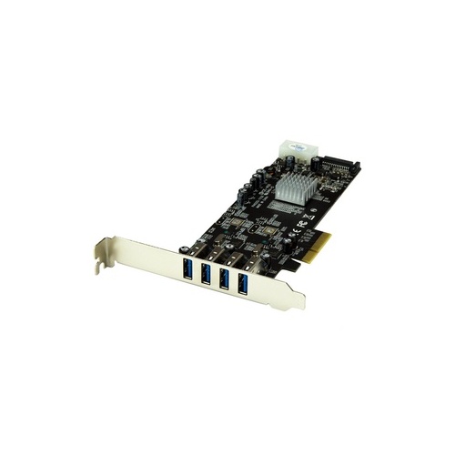 StarTech 4 Port Pcie Usb 3.0 Card W/ 2 Channels (PEXUSB3S42V)